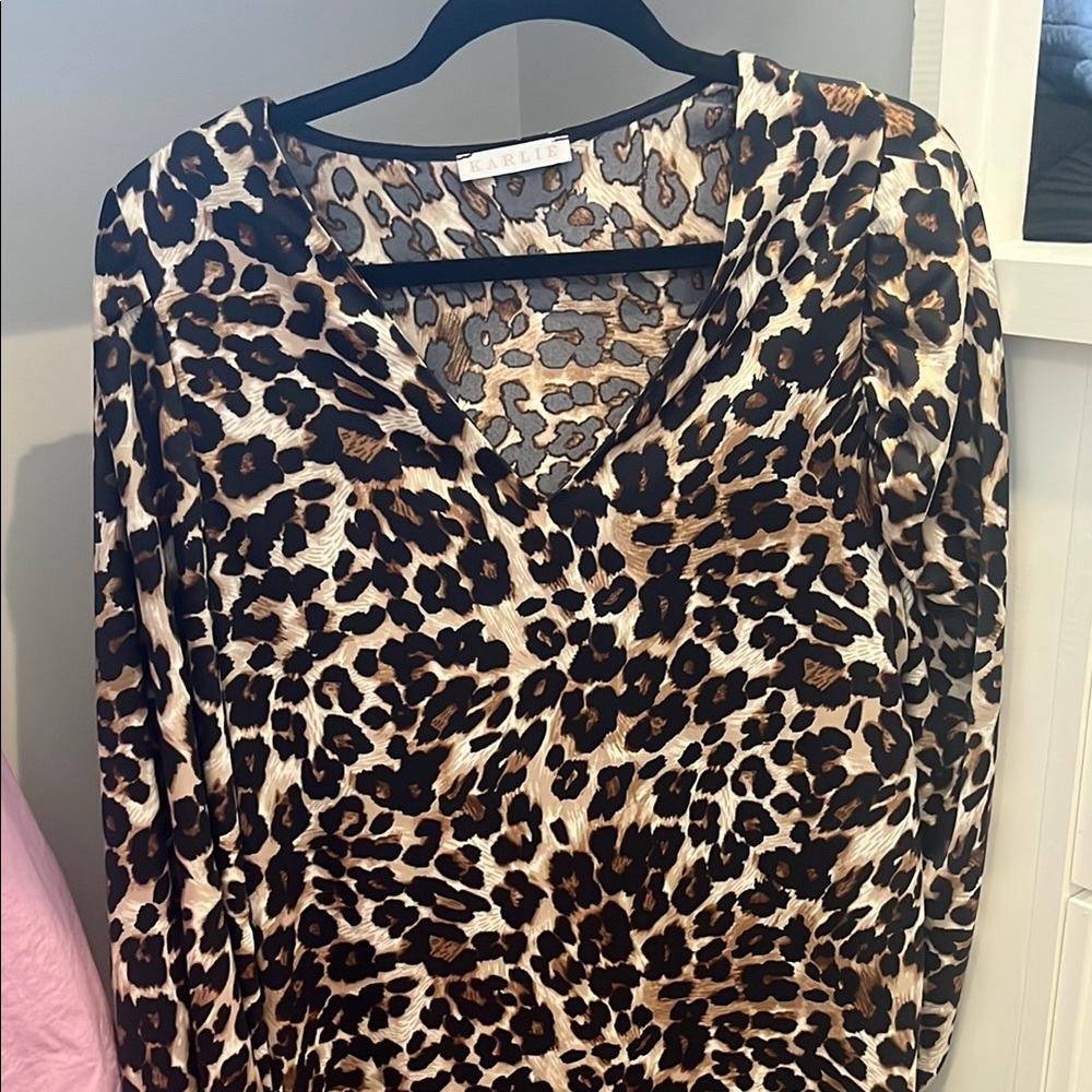 Karlie Leopard Print Dress size: M